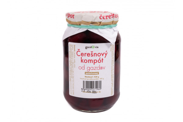 Cherry compote from Gazdov, 430 g