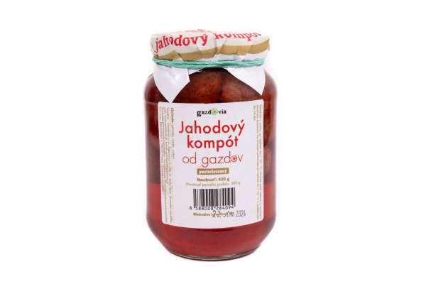 Strawberry compote from Gazdov, 430 g