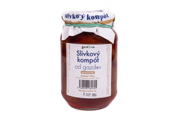 Plum compote from Gazdov, 430 g