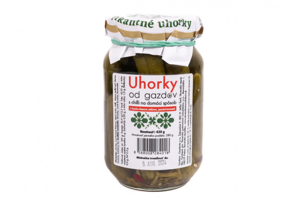 Pickles with chili from Gazdov, 430 g